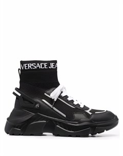 Высокие кроссовки носки Versace jeans couture