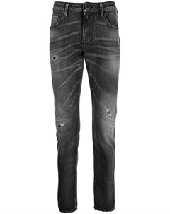 Прямые джинсы с эффектом потертости Emporio armani