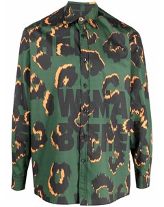 Рубашка с леопардовым принтом Waxman brothers