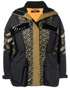 Куртка с капюшоном и узором Greca Versace