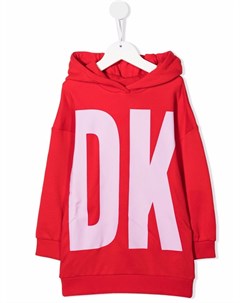 Платье с капюшоном и логотипом Dkny kids