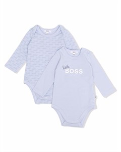 Комплект из двух боди с логотипом Boss kidswear