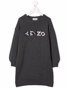 Платье джемпер с логотипом Kenzo kids