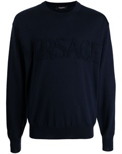 Джемпер с вышитым логотипом Versace