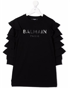 Платье свитер с логотипом Balmain kids