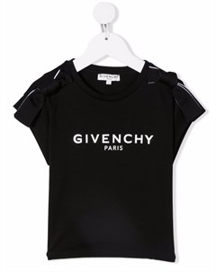 Футболка с бантами и логотипом Givenchy kids