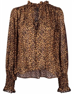 Блузка с леопардовым принтом Pinko