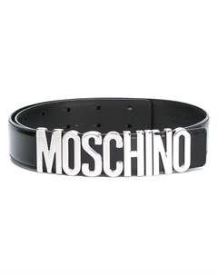 Ремень с бляшкой логотипом Moschino