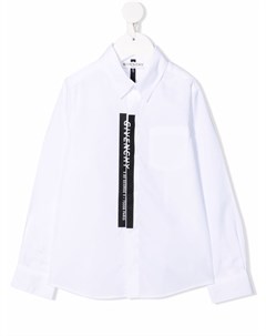 Рубашка с длинными рукавами и логотипом Givenchy kids