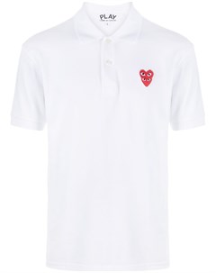 Рубашка поло с нашивкой логотипом Comme des garçons play