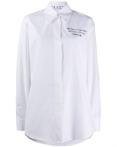 Рубашка на пуговицах с логотипом Off-white
