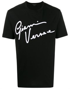 Футболка с принтом GV Signature Versace