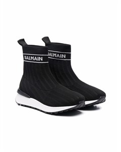 Кроссовки носки с логотипом Balmain kids