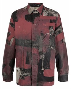 Куртка рубашка с камуфляжным принтом Diesel