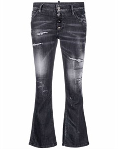 Расклешенные джинсы с прорезями Dsquared2