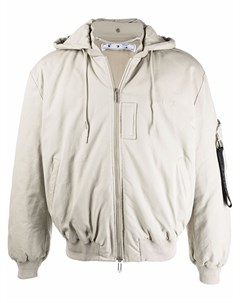 Куртка на молнии со съемным капюшоном Off-white