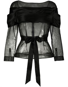 Полупрозрачная блузка с поясом Simone rocha