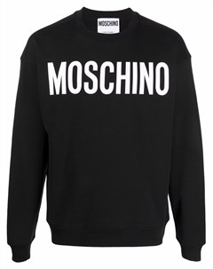 Толстовка с круглым вырезом и логотипом Moschino