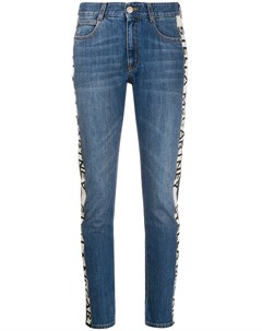 Укороченные джинсы с логотипом Stella mccartney