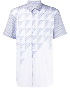 Полосатая рубашка с короткими рукавами Comme des garcons shirt