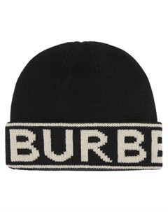 Кашемировая шапка бини с логотипом Burberry