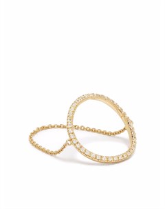 Кольцо Big Circle из желтого золота с бриллиантами Djula