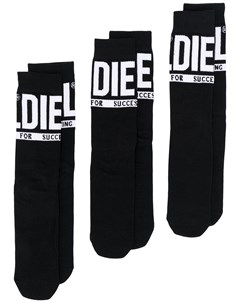 Носки в рубчик с логотипом Diesel