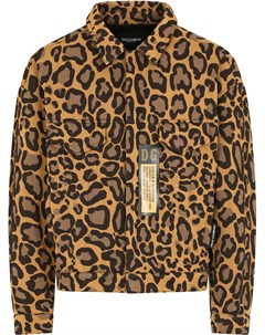 Куртка рубашка с леопардовым принтом Dolce&gabbana