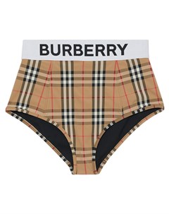 Плавки бикини в клетку Vintage Check с логотипом Burberry