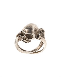 Кольцо в виде перекрещенных костей с черепом Werkstatt:münchen