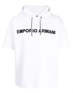 Худи с короткими рукавами и логотипом Emporio armani