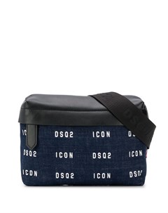 Джинсовая поясная сумка с логотипом Dsquared2