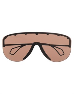 Солнцезащитные очки маска в массивной оправе Gucci eyewear
