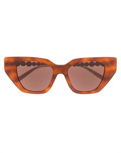 Солнцезащитные очки кошачий глаз с кристаллами Gucci eyewear