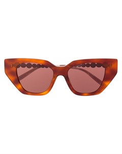 Декорированные солнцезащитные очки в оправе кошачий глаз Gucci eyewear