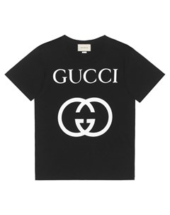 Футболка кроя оверсайз с логотипом Gucci