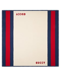 Платок с логотипом Guccy и отделкой Web Gucci