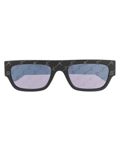 Солнцезащитные очки в прямоугольной оправе с логотипом Stella mccartney eyewear
