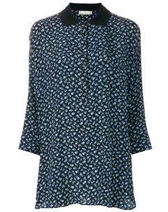 Блузка с цветочным принтом с рукавами три четверти Versace pre-owned