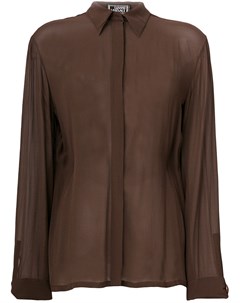 Прозрачная рубашка с потайной застежкой Versace pre-owned