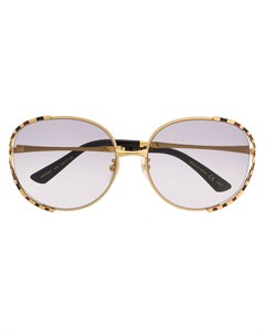 Солнцезащитные очки в полосатой оправе Gucci eyewear