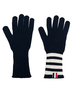 Кашемировые перчатки с полосками 4 Bar Thom browne