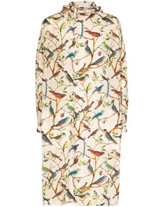 Пальто Tapestry of Birds с капюшоном Kenzo