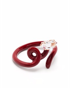 Золотое кольцо Baby Vine Tendril с кристаллами Bea bongiasca