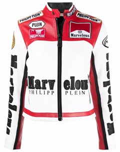 Куртка в стиле колор блок с логотипом Philipp plein