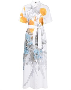Поплиновое платье рубашка с цветочным принтом Adam lippes