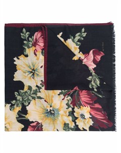 Шерстяной шарф с цветочным принтом Etro