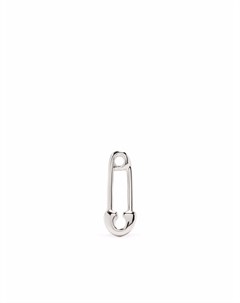 Серьга Safety Pin из белого золота с бриллиантами Djula