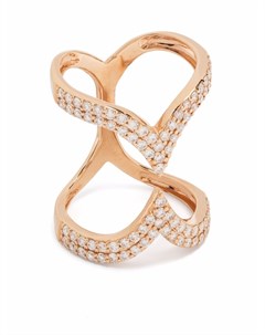 Кольцо Open V из розового золота с бриллиантами Djula