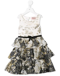 Платье Hazel с эффектом металлик Marchesa notte mini